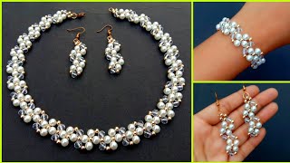 How To Make Complete Wedding Jewelry//Beaded Jewelry// Useful & Easy