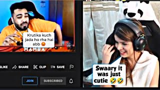 Krutika React Mamba live streaming funny super chat 🤣@KrutikaPlays  @BgmiPodcast