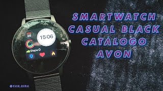 Smartwatch Casual Black (P8 Redondo) | Resgate Meu Mundo Avon.⌚️  |@cah.rina|