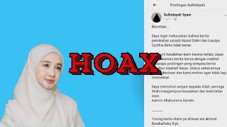 Penyebar Hoaks Laudya Cynthia Bella Jadi Istri Ketiga Mohon Ampun