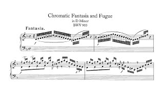 J. S. Bach - Chromatic Fantasia and Fugue in D minor BWV 903