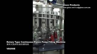 Tomato Sauce Bottle Filling Rotary Type Continuous Piston Pump Filling Machine