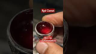 Natural Red Garnet 25crt Ring Perak Minat+6282114494934 #hizoart #garnet #shorts #batupermata