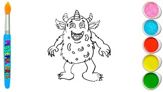 Cute Monster Drawings | Easy Monster Drawings | Cute Drawings For Kids