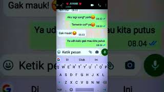 CHAT WA LUCU ~ MINTA DI TEMENIN COL* SAMA PACAR || pov