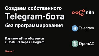 Как создать Telegram бота без программирования с нуля. С помощью n8n. Часть 1.