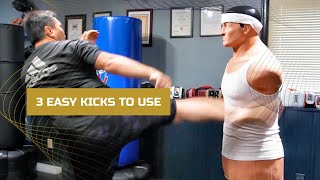 Using 3 simple Kicks