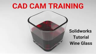 Solidworks Tutorial | How to design Wine Glass in Solidworks by CAD CAM training