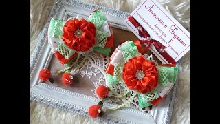 Обзор 🍒"Ягодные бантики" 🎀/"Berry bows" hair bows