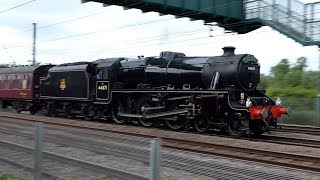 Black Five 44871 Rattles through Arlesey on a 'Steam Dreams Excursion' - 26/05/19