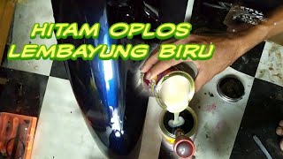 Begini jika Cet Hitam di oplos cet lembayung biru