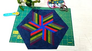 🌈The easy secret of sewing a rainbow star🌟 Sewing ideas with extra fabrics