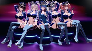 レースクイーン　ボルチモア・ヘレナ・ニュージャージー・リノ・ブレマートンで【Not Shy】【 /MMD/アズールレーン/AzurLane】