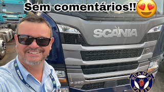 Scania P360 no Bitruck na cor Azul Oceano, muito top!!!