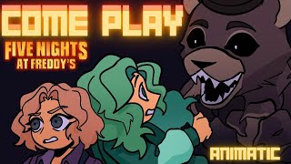 FNAF MOVIE SONG - "Come Play" | ANIMATIC | By Lydia the Bard and @shirobeats