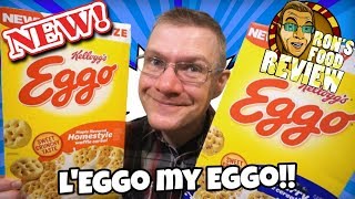 NEW! KELLOGG'S EGGO WAFFLE CEREAL! CANADA & USA VERSIONS! TASTE AND REVIEW!!