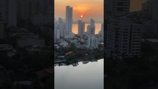 Sunrise in El Laguito Cartagena , Colombia #Travel #Colombia #Sunset #SouthAmerica #Shorts #Views