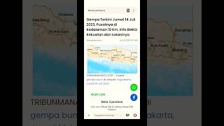 Jogja Gempa Lagi 🥺#youtubeshorts #shorts #news #bencana #jogja