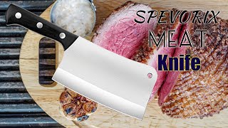 SPEVORIX Meat, Cleaver Butcher Stainless Steel Kitchen Ergonomic Handle，Khmer Chef Knife