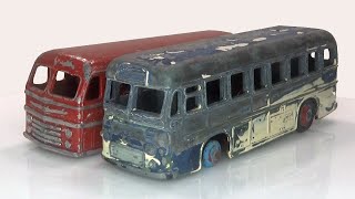 Renowacja i dodanie szyb do modeli autobusów BOAC oraz Royal Tiger firmy Dinky z 1957 roku.