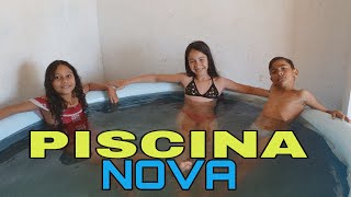 INAUGURANDO A MINHA PISCINA NOVA!!