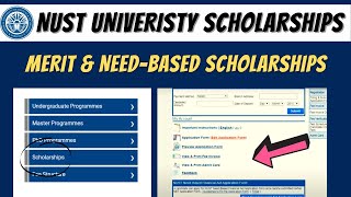 NUST SCHOLARSHIPS FOR STUDENTS 2021 MERIT BASED NEED BASED & FINANTIAL ASSISTANCE PROGRAM NUST LOAN