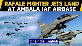 The Landing Rafale Jets in Ambala in India