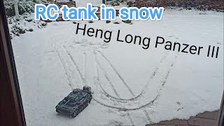 Henglong RC Panzer III in Snow? No!