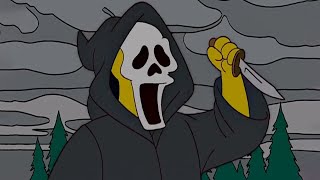 Ghostface in Simpsons #1 - Scream Reference