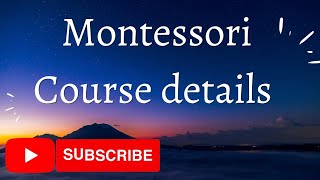 Montessori Course Details /@LAVENDERMEDIA