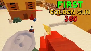 My First Ever Golden Gun 360 | Roblox Arsenal