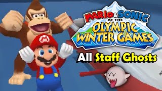 Mario & Sonic at the Olympic Winter Games DS - All Staff Ghosts