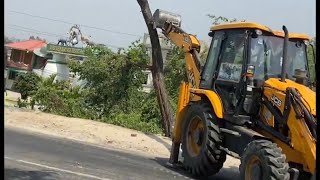 Mahendra highway jhapa morang ma asian highway ko lagi road biatar le rukh haru katna dhamadham.