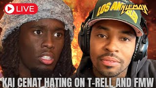 Kai Cenat BEEF w/ T-Rell and FMW | Live Reactions w/ Gvnglvnd Niem