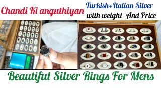 Silver rings designs with price 2024 || chandi ki anguthiyon k design|| chandi ki angoothiyan