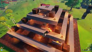 New Update WALK ON AIR GLITCH - Halo Base & All My Villages & FLYING Castle - Lego Fortnite Showcase