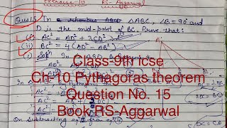 In triangle ABC, angle B = 90 and D is the mid point of BC. Prove that: (i) AC2=AD2+3CD2 (ii) BC2=4(