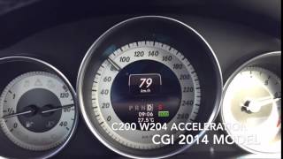 C200 W204 Cgi 2014 Acceleration