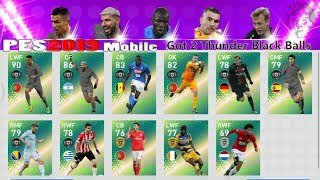 PES 2019 THUNDER BLACK BALL FEATURED PLAYERS!!!  #PES2019Mobile #ProEvolutionSoccer