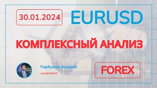 EURUSD | КОМПЛЕКСНЫЙ АНАЛИЗ | 30.01.2024 | FOREX