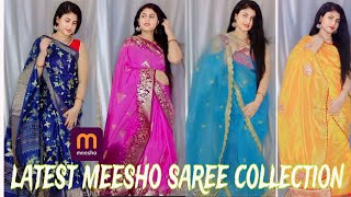 Meesho saree Haul||meesho latest saree collection