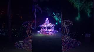 Geometric patterns sculpture and lights at Festival of lights New Zealand 2024 #shorts