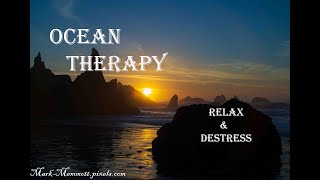 Ocean Therapy. Relax, Destress, Heal.  Bandon, Oregon. 4K