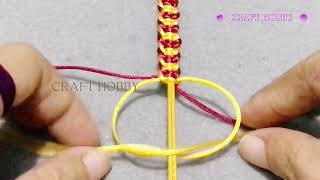 How to make a bracelet || Gelang dari tali satin || DIY | Craft Hobby | Bracelet