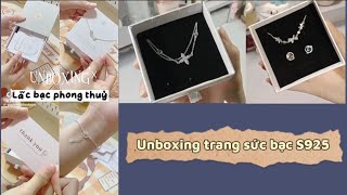 [SHOPEE HAUL] UNBOXING TRANG SỨC BẠC 925 XINH CHẤT LƯỢNG