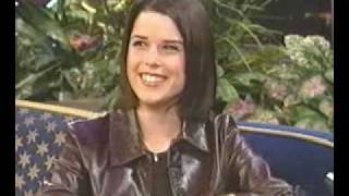 neve campbell talking about kissing a woman in Wild Things on National television