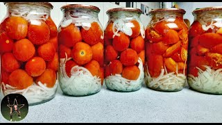 Помидоры по-фински на зиму.Как свежие!tomatoes for the winter.西紅柿過冬Xīhóngshì guòdōng.