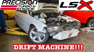 BUILDING A BUDGET DRIFT CAR | TURBO LS1 BMW!!! Part 1