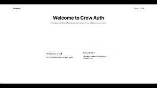 Introducing Crow Authentication