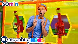 Блиппи посещает игровую зону | 60 минут | Обучающие видео для детей — Blippi